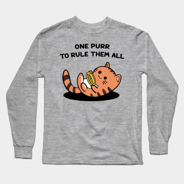 Purr Long Sleeve T-Shirt by Fan.Fabio_TEE